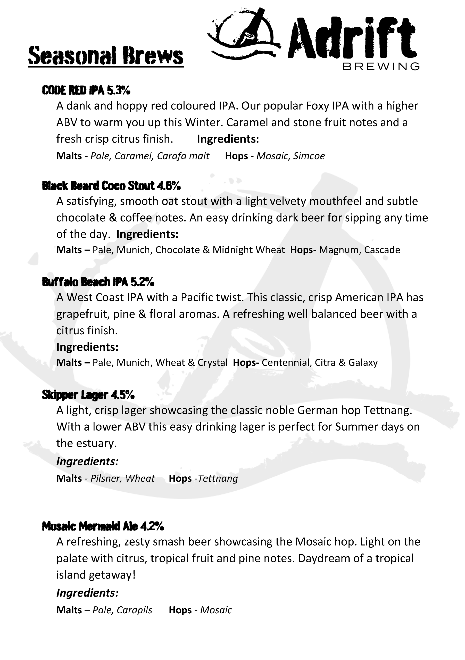Adrift Seasonal Brews Feb2026